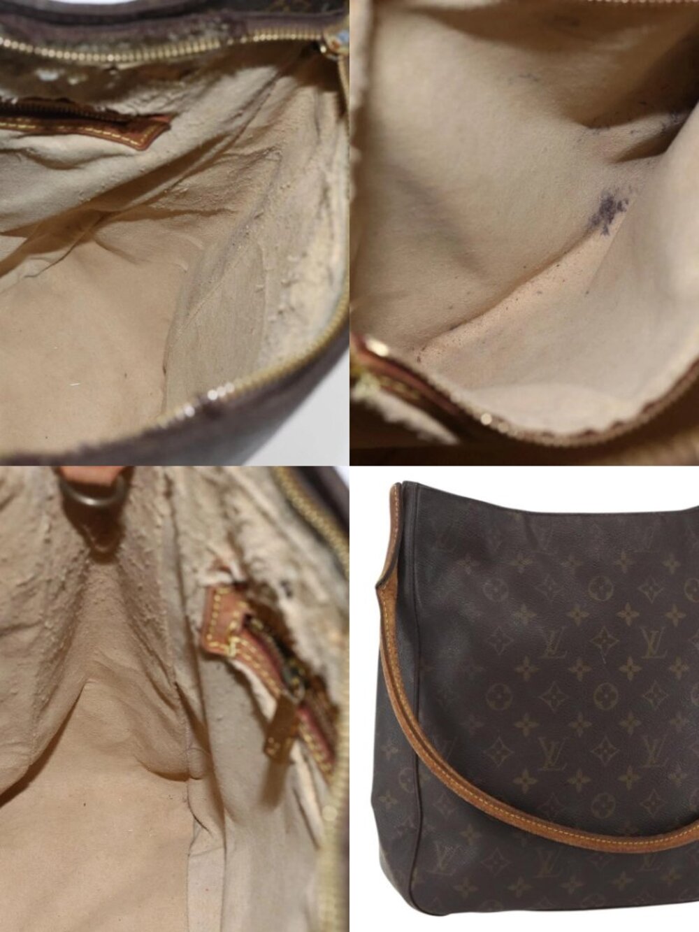 LOUIS VUITTON Monogram Looping GM Shoulder Bag M51145 LV Auth 170226 - Picture 13 of 15